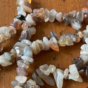 Agate bead strands